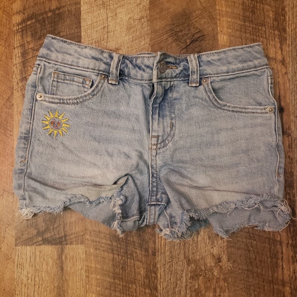 Cat & Jack Blue Jean Shorts with Faded Distressing